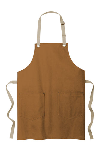 Port Authority® Canvas Full-Length Two-Pocket Apron