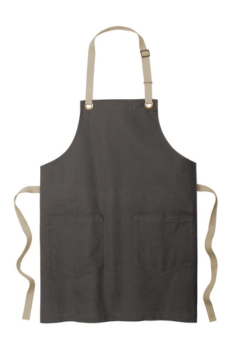 Port Authority® Canvas Full-Length Two-Pocket Apron