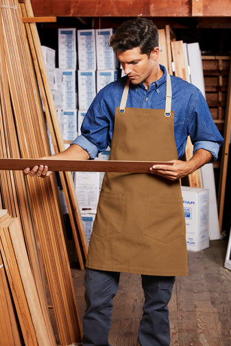 Port Authority® Canvas Full-Length Two-Pocket Apron